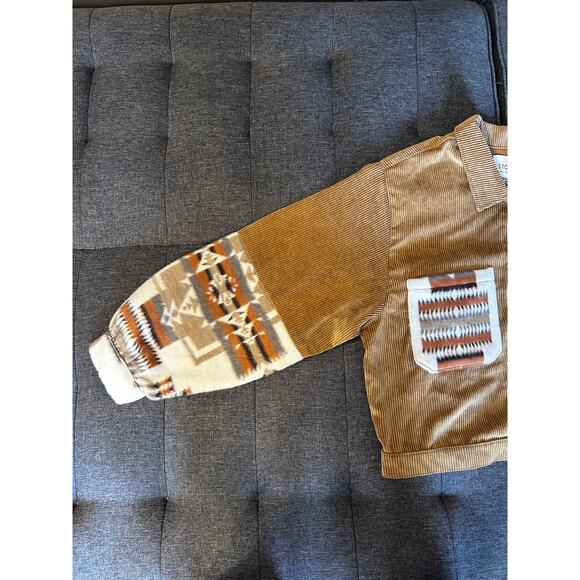 Stoosh Corduroy Western Shirt Jacket | Southwestern (Size Large) - Picture 8 of 11